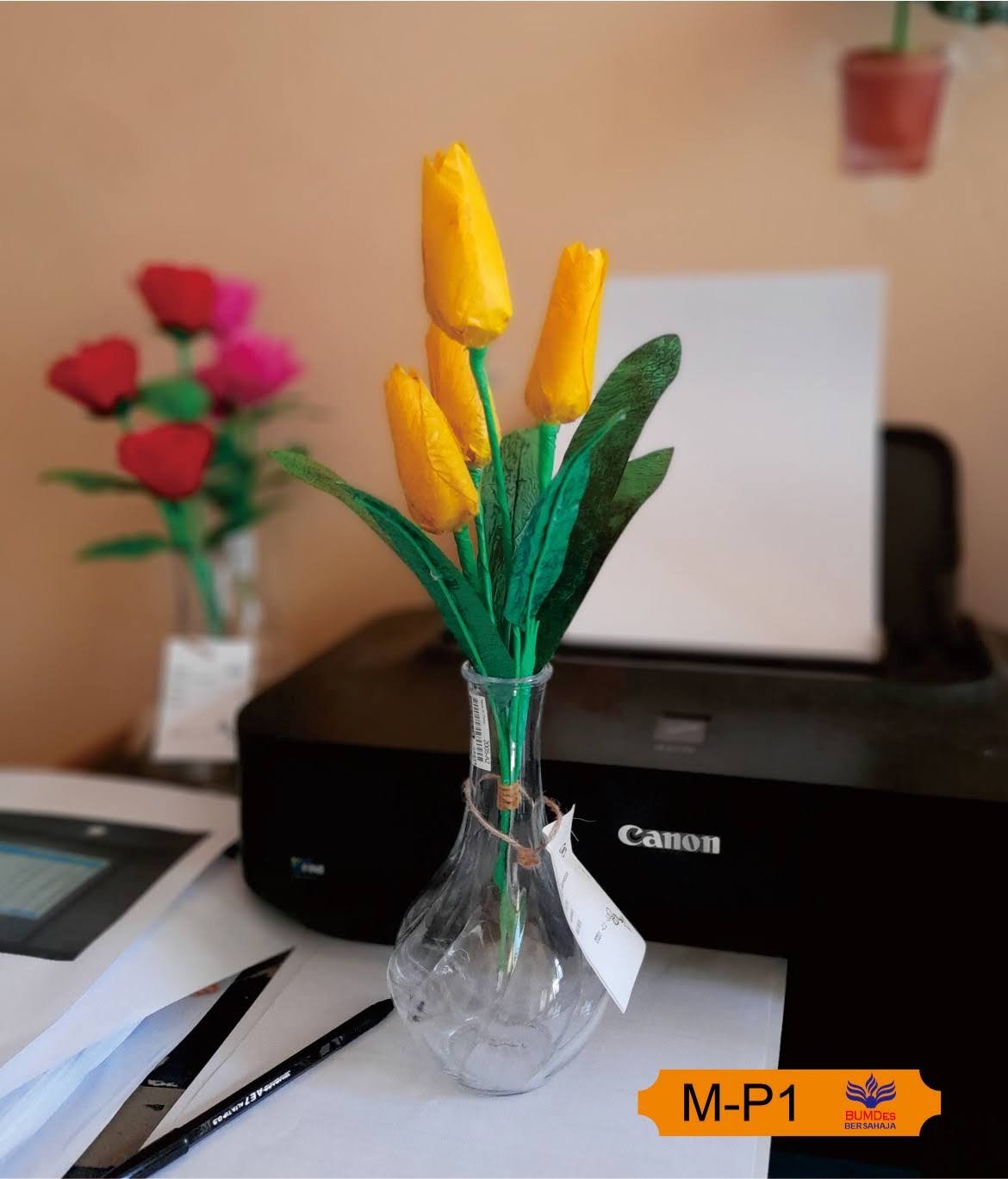 Bunga Plastik Hasil Daur Ulang